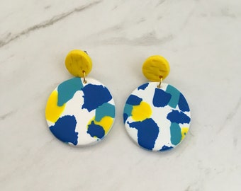 Circle drop earrings - 'Taylor'