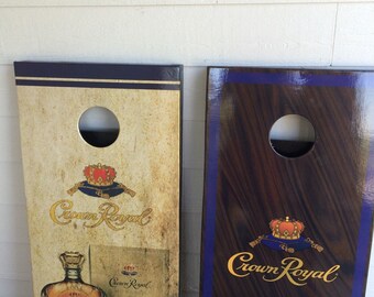 Crown royal corn hole game, been bag toss game