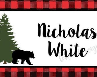 Lumberjack Personalized Calling Card