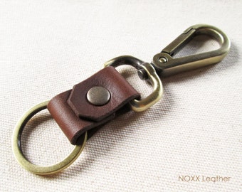 Belt Leather Key Fob, Leather Keychain, Belt Clip Leather Key Chain, Gift 10 dollars