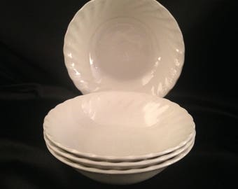 Olde Chelsea White by MYOTT STAFFORDSHIRE Coupe Bowl Set of 4