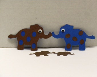 10 Baby Elephants -Scrapbooking, Die Cuts, Embellishments, Craft Supplies-DCE-33