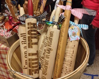 Personalized Rolling Pin - Laser Engraved