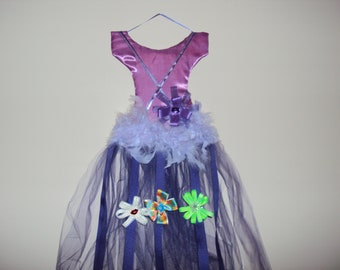 153 Purple Tutu Hair Bow Holder