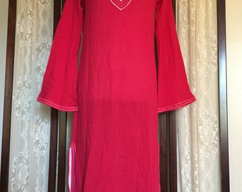 Vintage Tunic/Gauze Dress/Boho Dress