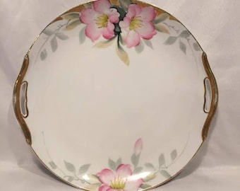 Handled Cake Plate in Azalea by Noritake