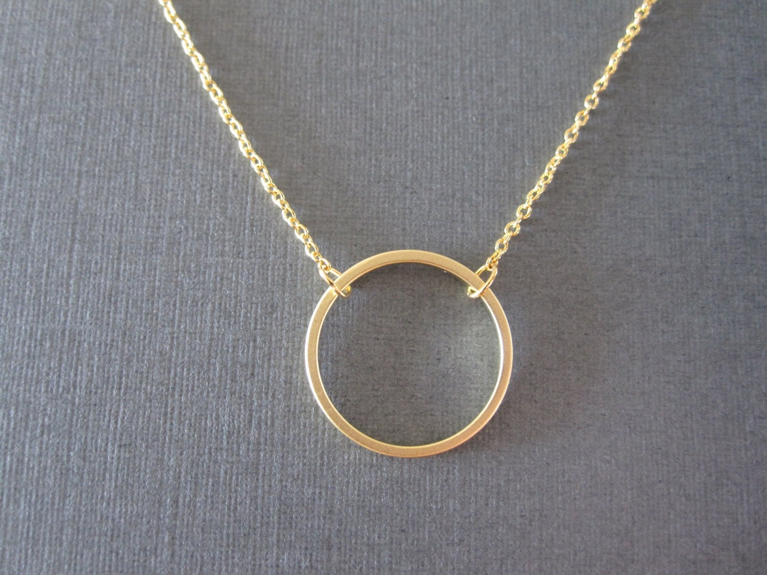 Gold Circle Necklace