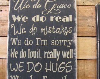 In this House wood sign ....