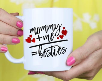 Personalized Mom Gift - Bestie Mommy Christmas Mug - Christmas Gift - Gift- Birthday Mug Gift - Coffee Mug Gift Tea Mug Gift