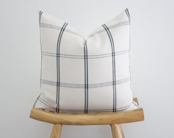 Black and Neutral Farmhouse Pillow Cover, Pillow Cover,Accent Pillow,Throw Pillow