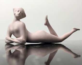 1920s bathing beauty Art Deco ceramic flapper