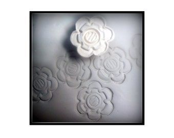 Sale was 6.00 now 4.00, Ceramic Clay Stamp, Bisque Stoneware Stamp, for ceramic clay, polymer clay, metal clay, soap and crafts. ( 0161 )