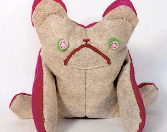 DoggoFelto custom handsewn felt plush dog