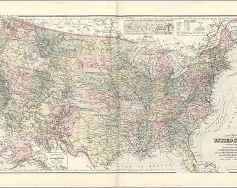 Fantasy map of the United States