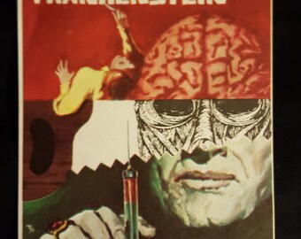 Original 1969 Frankenstein Must Be Destroyed Spanish Herald Movie Poster Hammer, Peter Cushing, Horror