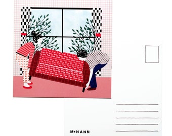 Illustration postcard - It's time for a change