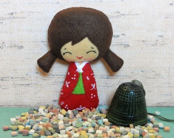 Felt Kokeshi Girl by Noialand