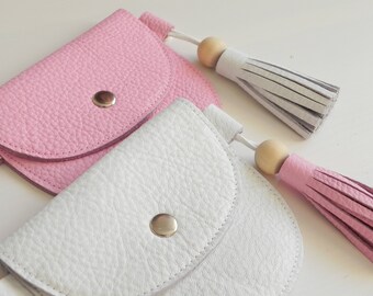 Birthday Gift for girls Kids purse Little girl purse Pink leather bag Toddler purse Childs bag Kids messenger Coin pouch Crossbody bag