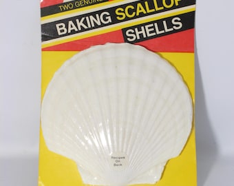 Large Baking Scallop Shells Oven Safe NIB Set of 2
