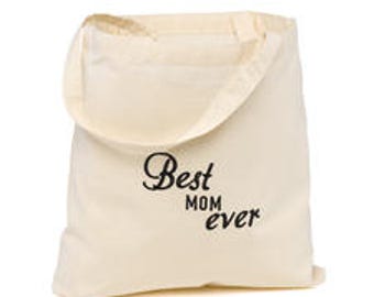 Best Ever Wedding Party Tote Bags - Best Mom Ever, Bridal Party Tote Bags