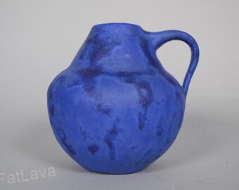 Blue vase by Hoy - German studio pottery
