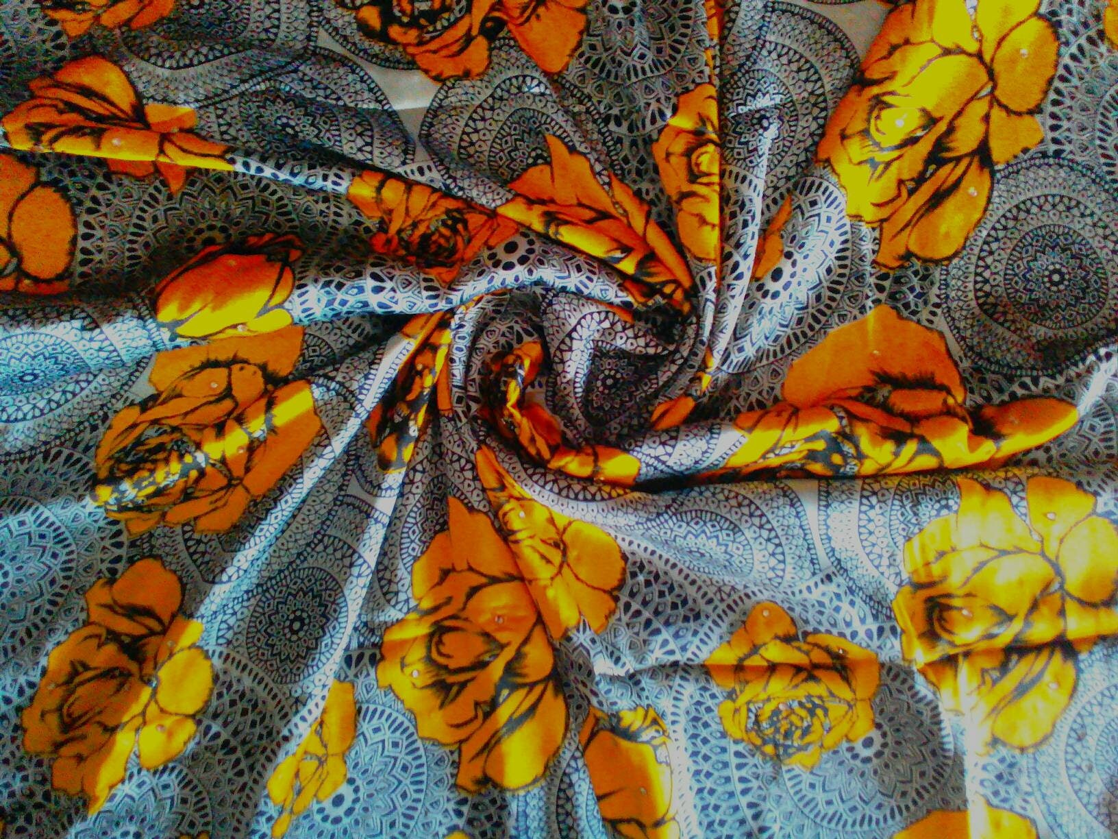 Fabric By The Yard Ankara Silk Ankara fabric Silk Fabric
