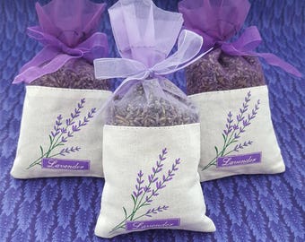 French Lavender Sachets 30 pack, great for wedding toss, wedding favors, baby showers, gift giving, drawers, closets, bug repellent