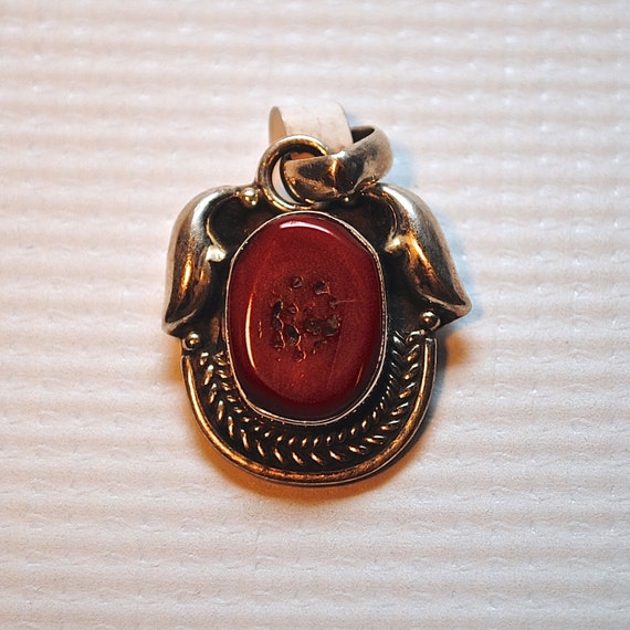 Sterling Silver Coral Pendant #3861