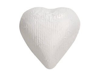 Sweetworks Hearts Solid Milk Chocolate Candy - White - 1 LB Bag