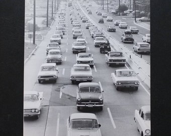 Paramus New Jersey USA Vintage Original Press Photo Traffic 1963