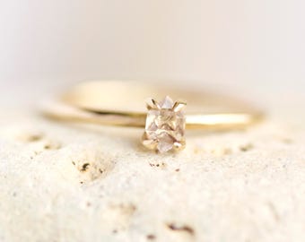 Gold Herkimer Diamond Ring. Herkimer Ring. Herkimer Diamond Ring. Herkimer Diamond Engagement Ring. Gold Herkimer Ring