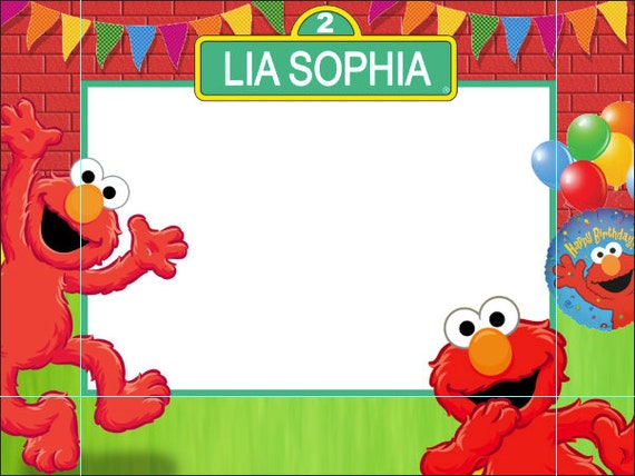 Elmo Birthday Frames Elmo Photo Booth Frame Frame Prop