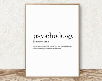 Psychology quote | Etsy