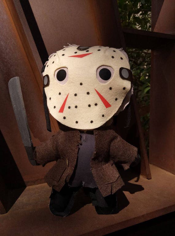 Viernes 13 jason Voorhees muñeco handmade tela 22 cm