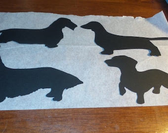 Dachshund Die Cuts,dog die cuts,weiner dog die cuts