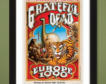 Grateful Dead – Five Concert Poster Set (2@12x16 & 3@12x18 Heavyweight Art Prints)