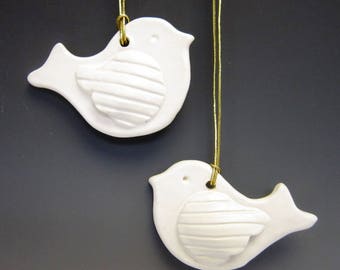 2 Turtle Dove Ornaments