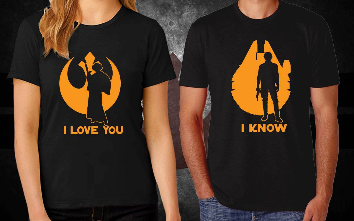 star wars i love you i know shirts disney