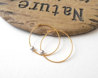 Hoop Earrings, Hoop Earrings Gold, Hoop Earrings with Charm, Gold Hoop Earrings, Tiny Gold Hoop Earrings, Kids Earrings