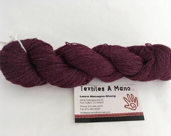 Vintage Lace Weight Wool by Textiles A Mano - 315 yds - 1oz Hank - Mahogany