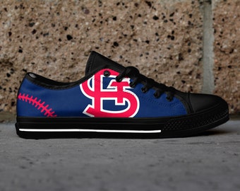 St Louis Cardinals Canvas Shoes MLB Team Shoes Low Top