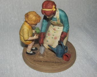 Handpainted " Helping Mom" figurine by Jessie Wilcox Smith