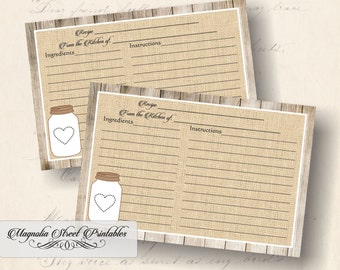recipe card notebook