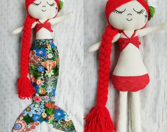Mermaid doll/Mermaid doll with detachable tail