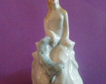 Sitting Mermaid - Porcelain Figurine