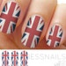Union Jack, British Flag Nail Wraps, Nail Stickers, Nail Decals