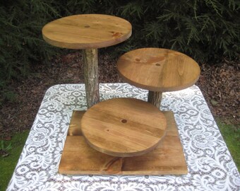 Rustic Cupcake Stand, Rustic Cake Stand, Rustic Wedding, Log Cupcake Stand, Cake Stand, Cupcake Stand, Wood Cupcake Stand, Dessert Stand