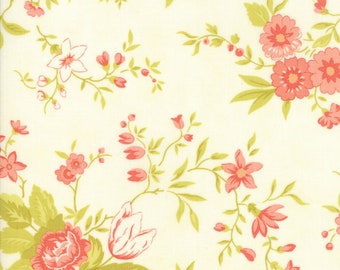 Ella and Ollie - Meadow in Milk: sku 20300-16 cotton quilting fabric by Fig Tree and Co. for Moda Fabrics