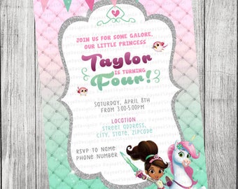 Nella the Princess Knight Invitation