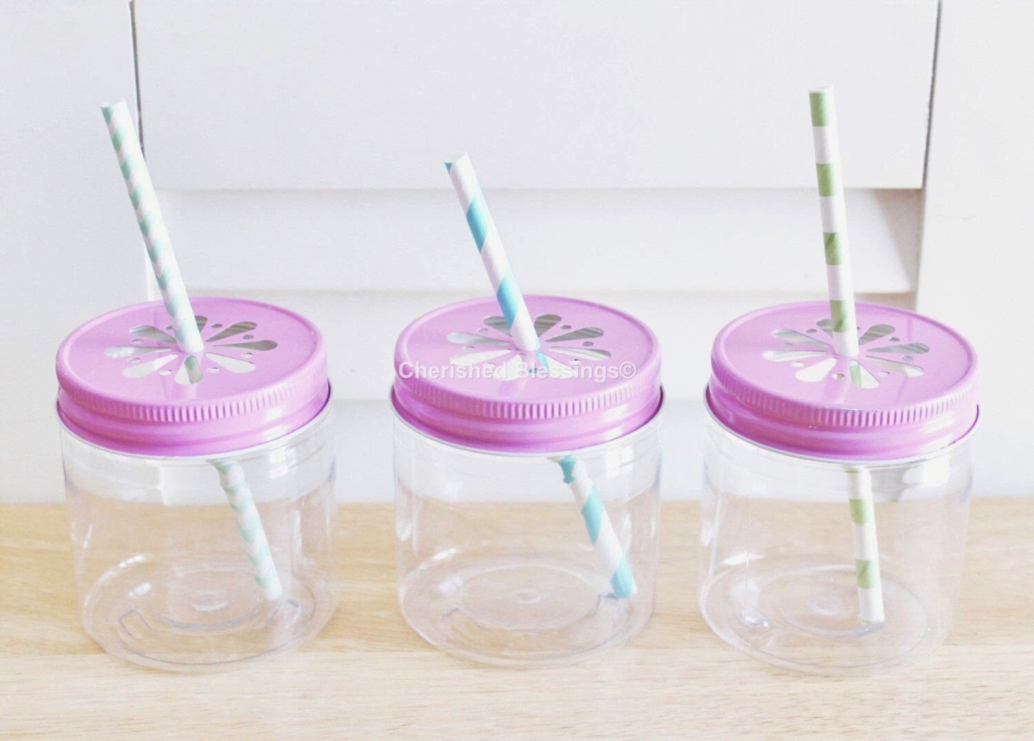 Plastic Mason Jars 8oz 10 Plastic Mason Jar Cups With Lids